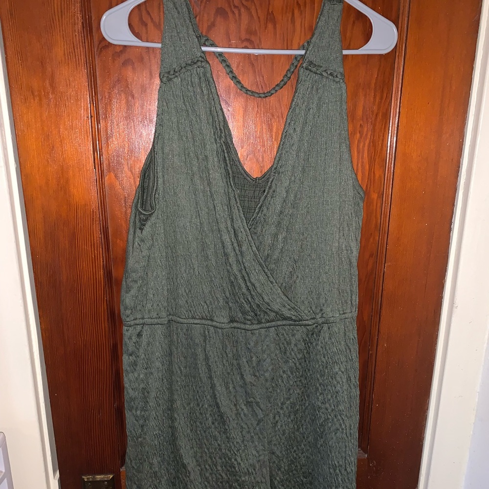 Plus size Forest green Romper